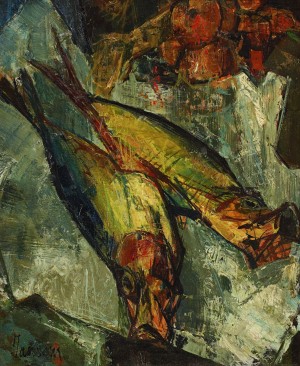 Stilleben Med Fiskar by Jean JANSEM