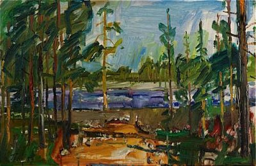 Insjölandskap by Woldemar TANK