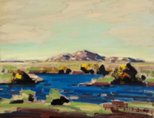 Lake In A Landscape by Conrad BUFF