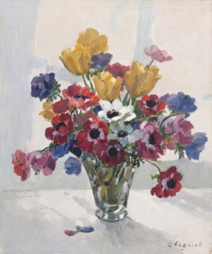 Bouquet D'anémones by Alfred Jean CHAGNIOT - auction artwork with signature