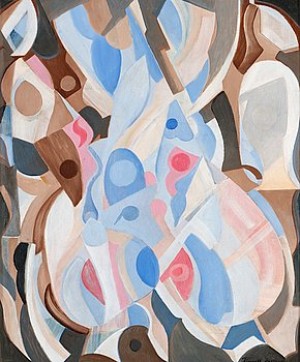 Abstrakt Komposition by Thorvald HELLESEN - auction artwork with signature
