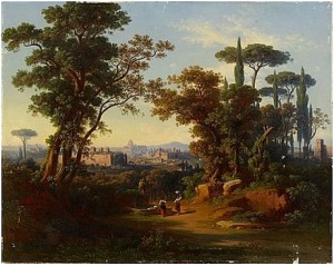 Vy över Rom by Johann Jakob FREY