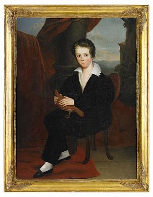 Gosse Med Duva by Pierre DUPUIS - auction artwork with signature