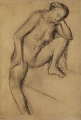 Femme Nue Assise by Edgar DEGAS