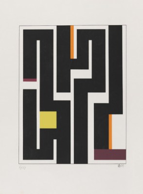 Portfolio With 5 Color Silkscreens And An Embossing Print by Walter DEXEL