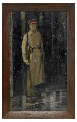 The Faceless Soldier by V A POLIAKOV - auction artwork with signature