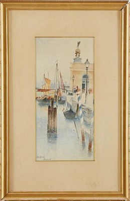 Venedigmotiv by Axel AXELSSON - auction artwork with signature