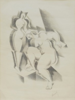 Zwei Weibliche Akte by Alexander ARCHIPENKO