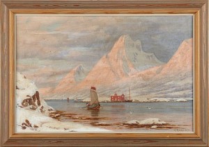 Fra Sandesjöen, Helgeland by Karvel Anbert ERIKSEN - auction artwork with signature