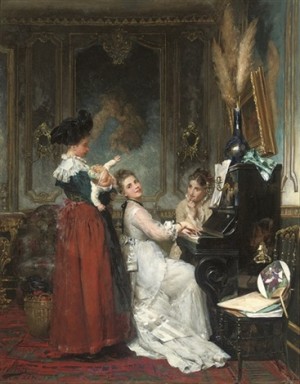Effet De Musique 1871 by Adolphe WEISZ