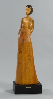 Gold Dress by David HOSTETLER - auction artwork with signature