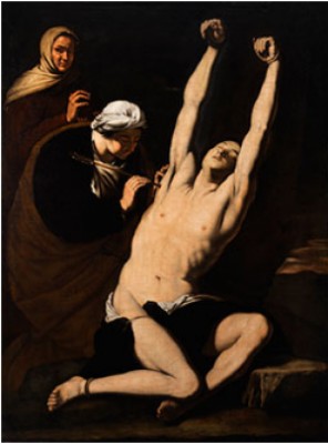 Die Wundpflege Des Heiligen Sebastian Durch Die Heilige Irene (san Sebastiano Curato Da Sant‘ Irene) by Jusepe De RIBERA