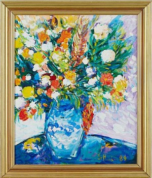 Blomsterstilleben by Gabriele SETTEMBRINI - auction artwork with signature