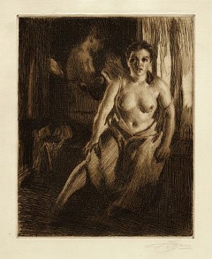 Sängpallen by Anders ZORN