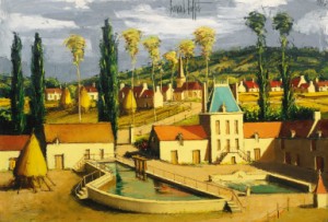 Environs De La Rochepot, Bourgogne by Bernhard BUFFET