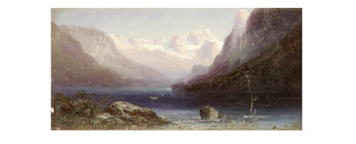 Am Gosausee by Ferdinand FELDHÜTTER - auction artwork with signature