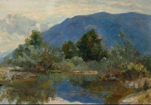 Sommerliche Landschaft Mit Tümpel by Jacob WAGNER
