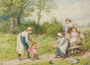First Steps by Myles Birket FOSTER
