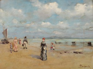 Bord De Mer by Auguste Ernest SEMBACH - auction artwork with signature