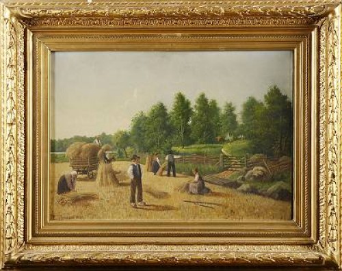 Skördefest by Einar TORSSLOW - auction artwork with signature