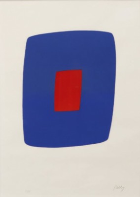 Blue/red Composition by Ellsworth KELLY