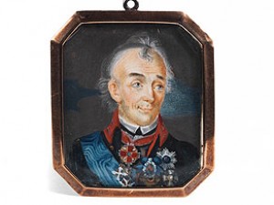 Miniatur Auf Elfenbein by Alexander Vasiljevich SUVOROV - auction artwork with signature