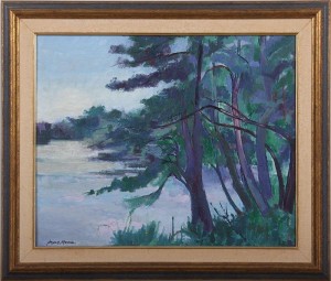 Lake Landscape by August MOSCA