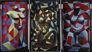 Triptyk Med Torsos by Robert MELIN