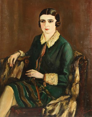 Portrait Of Lilya Brik by Alexander SILIN - auction artwork with signature