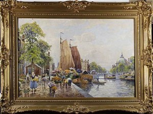 Hamnmotiv by F. Max RICHTER-REICH - auction artwork with signature