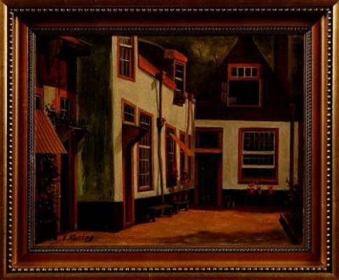 Stadsmotiv by Edzard KONING - auction artwork with signature