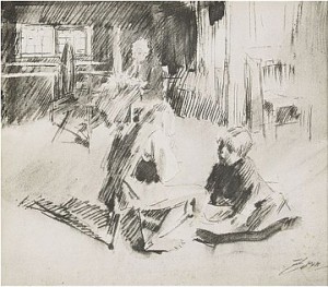 Interiör by Anders ZORN