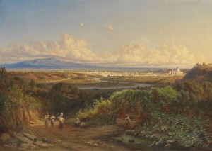 Weite Tiberlandschaft Mit Blick Auf Rom by Karl HAASE - auction artwork with signature