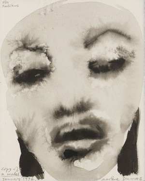 Copy Of A Model (naomi Campbell) by Marlene DUMAS