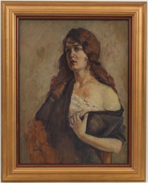 Portrait Of A Young Woman by Dorothy RUTKA - auction artwork with signature