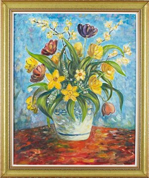 Blomsterstilleben by Gustav PIERRE