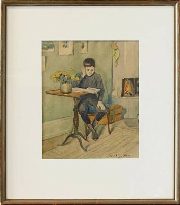 En Rolig Bok by Anne Charlotte SJÖBERG - auction artwork with signature