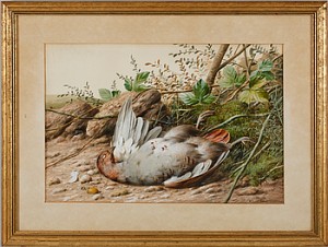 Stilleben Med Död Duva by William CRUICKSHANK - auction artwork with signature