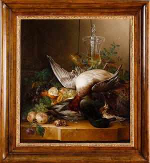Stilleben Med änder, Glaspokal Och Frukt by Hendrik Jan HEIN