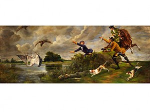 Grosse Jagdszene by Hans KRATZER - auction artwork with signature