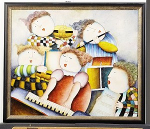Kvintett by Joyce ROYBAL - auction artwork with signature