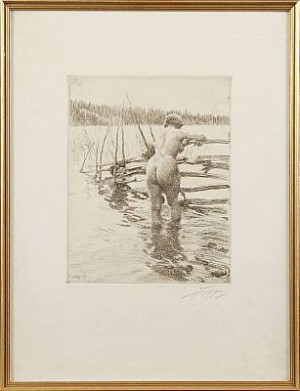 Gärdesgård by Anders ZORN