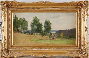 Landskap by Jørgen SØRENSEN - auction artwork with signature