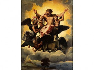 Gottvater In Wolken Schwebend by Jean Auguste Dominique INGRES - auction artwork with signature