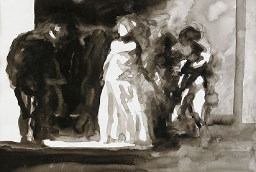 Interiör Med Figurer by Peter DAHL