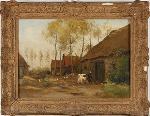 Gårdsmotiv by Willem George Frederick JANSEN