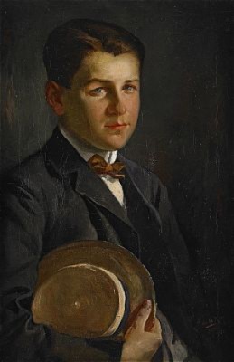 Porträtt Föreställande Gosse Med Hatt by Fabian De La ROSA