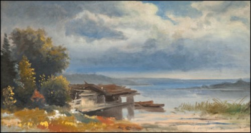 Båtar Vid Bryggan by Johan KNUTSON
