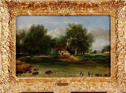 Landskap Med Vattendrag by Alfred H VICKERS - auction artwork with signature