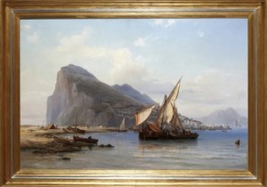 Fiskebåt Vid Gibraltar Sund by Vilhelm MELBYE